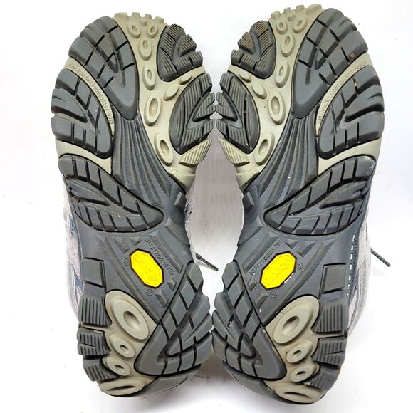 Merrell Ventilator Moab 2 Smoke Womens Gray Hiking Shoes Size US 8.5 EUR 39 EUC - Picture 14 of 16